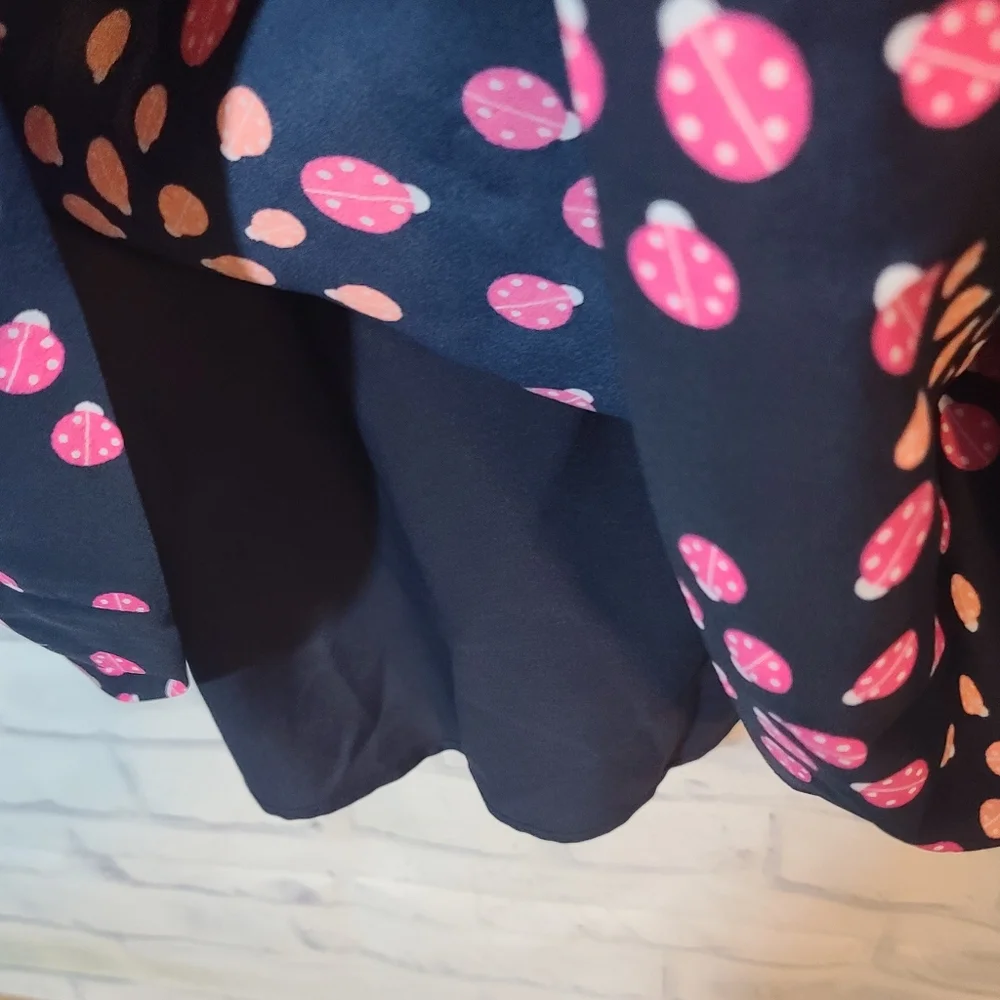 Crown & Ivy Navy Ladybug Dress Sz 18 - Picture 3 of 7